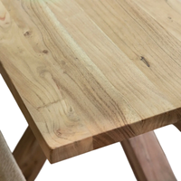 Table à manger en bois d'acacia massif de luxe jambe d'araignée en bois pliable 8 sièges finition naturelle salle à manger nordique maison Table à manger
