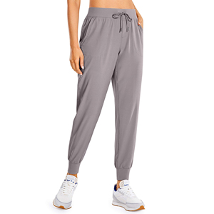 Pantalons de survêtement pour femmes de haute qualité, pantalons de jogging, couleurs unies, décontractés, été/hiver, respirants, séchage rapide, polyester/coton, faible MOQ - Product Image 4