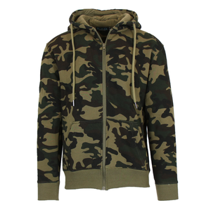 OEM logotipo personalizado de alta calidad con estilo Streetwear de los hombres de invierno sudaderas con capucha de camuflaje de talla grande esencial gran oferta - Product Image 6