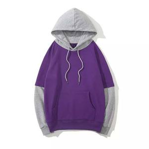 Sweat à capuche pull-over pour hommes 100% Coton, grammage lourd, uni, personnalisable avec logo brodé, hiver, décontracté, basique, prix abordable, vente en gros - Product Image 4