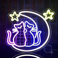 Enseigne néon LED Anime personnalisable (couleurs et formes), à intensité variable, alimentée par USB, pour décoration murale de fêtes, mariages, anniversaires, salles de jeux et mancaves