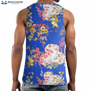Camiseta sin mangas personalizada para hombre, producto prémium, transpirable, con estilo, nueva llegada, sublimación, deportes de mapache - Product Image 2