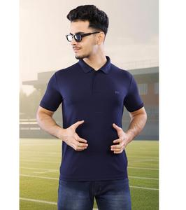 T-shirt à col à demi-manches pour homme avec tissu respirant et look ajusté d'Inde - Product Image 4