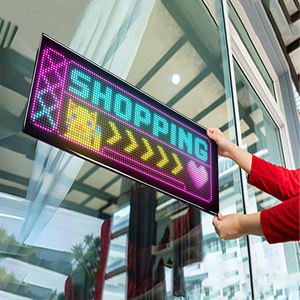 Panneau matriciel LED programmable, écran flexible IP65, affichage d'animations, messages défilants, signalisation, contrôle par application, voitures, magasins, bars - Product Image 1