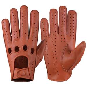 Gants de conduite en cuir de taille personnalisée en gros pour adultes, meilleurs matériaux, gants imperméables avec marque privée prix - Product Image 2