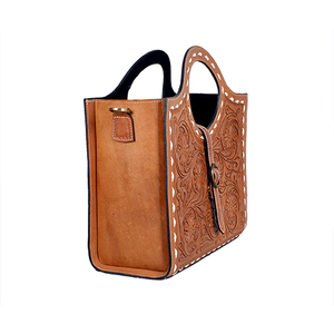 Sac en cuir bohème pour femme, imprimé animalier, fait main, fermeture éclair durable, design élégant, conçu par des experts, printemps, été, automne - Product Image 3