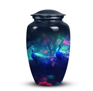 Peacock Urn <b>for</b> Human <b>Ashes</b> Bespoke Cremation Peacock Lovers Modern Decorative Urn <b>for</b> Adults Peacock Lovers Nature Wildlife Urn - Product Image 3