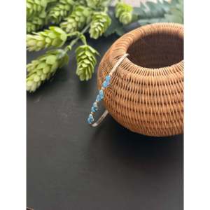 Zuni Handmade Sterling <b>Silver</b> Heart Shaped Fashion <b>Cuff</b> <b>Bracelet</b> - Product Image 6