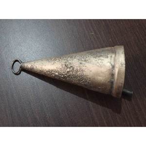 Shabby Chic 3.5 Inch Recycled Iron Wind Chime Rustic Antique Cone Shape Polished Painted Brass Model Alloy Pet Vintage Antique - Product Image 6