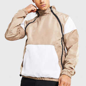 Vêtements d'impression respirants de haute qualité pour hommes, veste coupe-vent d'hiver et d'automne à manches longues, design unique à 2 couleurs - Product Image 1