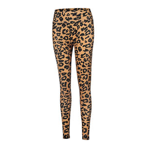 Leopardo Mujeres Leggings Bolsillos Impresión digital Sin costuras Logotipo personalizado Transpirable Antibacteriano Algodón Bambú Pantalones de cintura alta - Product Image 1