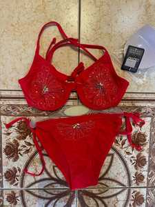 Nuevo diseño, vestido sexy personalizado para la playa, conjunto de bikini de playa con cuentas audaces, listo para usar, sensualidad - Product Image 2