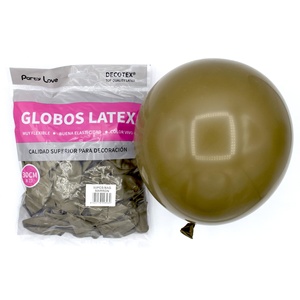 Party Love Latex <b>Balloons</b> 30cm <b>Brown</b> R12 For Decoration - Product Image 1