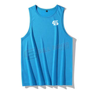 Camiseta sin mangas de algodón suave para hombre con cuello redondo y ajuste clásico para ropa informal Camiseta sin mangas para hombre lista para el gimnasio - Product Image 1