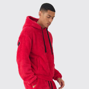 Custom Stylish <b>Hoodie</b> Sweatpants Breathable Jogger Set Pant Tracksuit <b>Oversized</b> Boxy Embroidered <b>Teddy</b> Borg Hooded Tracksuits - Product Image 6