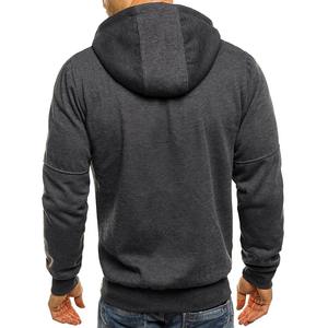 Sudadera con capucha y estampado completo para hombre, diseño de cremallera de manga larga, ropa deportiva de algodón 100% para invierno en talla XS - Product Image 5
