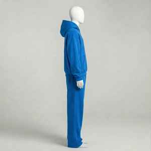 Conjunto de Sudadera con Capucha y Pantalones Deportivos de Dos Piezas para Hombre, Personalizado con Logotipo, Tejido de Poliéster/Algodón - Product Image 5