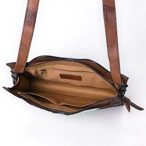 Bolso de Mano de Cuero con Flecos Estilo Vintage Premium para Mujer, Cierre de Cremallera, Cuero Vacuno, 1-1.9L, Correa Individual - Product Image 5