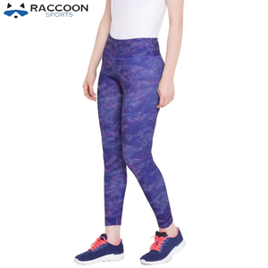 Leggings Deportivos para Mujer, Impresión por Sublimación de Alta Calidad, Personalizados, al por Mayor, Estilo Raccoon, Cintura Alta, Gruesos, hasta la Rodilla, Cómodos - Product Image 2