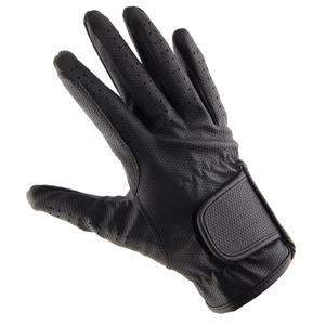 Gants d'équitation antidérapants de haute qualité en cuir synthétique respirant équipement équestre - Product Image 6