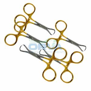 Venta al por mayor, pinzas para toallas Backhaus, fórceps de 5 pulgadas, acero inoxidable de grado alemán, acabado de arena, fórceps para sala de cirugía - Product Image 3