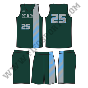 Maillot de basket-ball à séchage rapide personnalisé grande taille ensemble d'uniformes imprimés par sublimation respirants vêtements de basket-ball élégants - Product Image 1