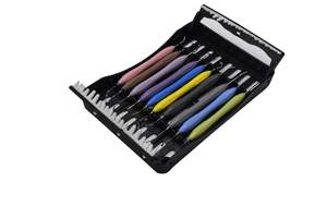 Ensemble d'instruments de remplissage composite dentaire, manche en silicone, acier inoxydable, kit de restauration, instruments chirurgicaux manuels, CE - Product Image 6