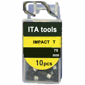 ดอกไขควงอิมแพคแบบ Torx ขนาด 1/4 นิ้ว 75 มม. สำหรับงานอุตสาหกรรมและ DIY พร้อมปลอกสี ผลิตในไต้หวัน (OEM/ODM) - Product Image 2