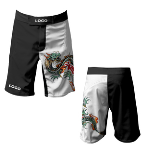 Pantalones Cortos de Muay Thai Profesionales de Alta Calidad, Color Personalizado, Logotipo Personalizado, Ligeros, Transpirables, de Secado Rápido, para MMA - Product Image 4