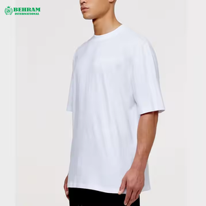 T-shirts pour hommes coupe classique, vierges, 200 GSM, coupe oversize, 100% coton biologique, écologiques, anti-boulochage, Pro Club, vente en gros - Product Image 4