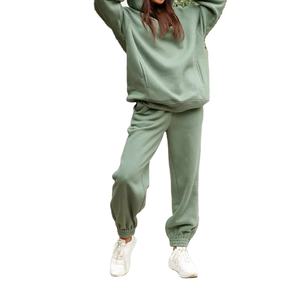 Ensemble 2 pièces pour femme en polaire, chaud et élégant, avec sweat à capuche oversize, collection hiver 2026 - Product Image 1