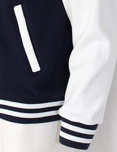 College Varsity Jacket Winter High Street Transpirable Secado rápido Vintage Forro de lana XL Tamaño Tela de punto rellena de fibra de poliéster - Product Image 4