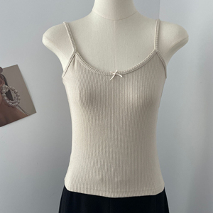 Camisetas sin mangas de algodón adelgazantes para mujer, ropa exterior Sexy de Color sólido, decoración de encaje, cubierta de longitud corta, chaleco de grasa para axila para mujer - Product Image 6