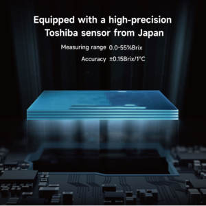 Réfractomètre numérique portable Brix testeur d'étalonnage portable pour le miel et le sirop d'érable garantie 1 an - Product Image 2