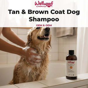 <b>Tan</b> Brown Coat Dog Shampoo 200 mL OEM PL Italy RedMoringa Biodegradable Plastic Pet Shampoo for Grooming Cleaning for Dogs Cats - Product Image 2