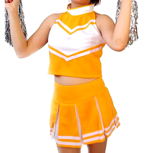 ชุดฝึกซ้อมเชียร์ลีดเดอร์ - ผ้าเนื้อนุ่มประดับด้วยเพชรและลายพิมพ์ สีสันตามสั่ง แห้งเร็ว ระบายอากาศได้ดี ทรงสำหรับผู้ใหญ่ - Product Image 6