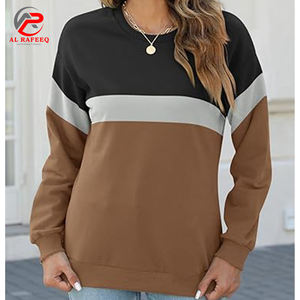 Sudaderas de lana extragrandes de diseño personalizado para mujer, nuevo estilo informal con logotipo frontal para invierno - Product Image 3