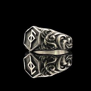 Anillo de <span class=keywords><strong>runa</strong></span> de mitología vikinga nórdica, símbolo de guardián de la salud, banda de acero inoxidable, regalo de joyería de cóctel Punk <span class=keywords><strong>para</strong></span> hombre a la moda <span class=keywords><strong>para</strong></span> él - Product Image 3