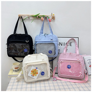 Sacs bandoulière transparents Ita multi-poches style japonais Kawaii pour femmes, avec logo personnalisé OEM ODM, vente en gros, <span class=keywords><strong>sac</strong></span> à bandoulière d'affichage Anime - Product Image 2