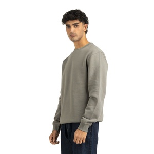 Sweat-shirt streetwear pour homme, 240g, coton molletonné, épais, col rond, hiver, service OEM écologique - Product Image 3
