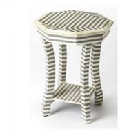 Table basse de style moderne avec incrustation d'os Meubles de maison très demandés par des fournisseurs indiens Prix d'exportation