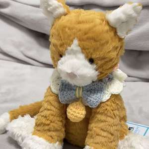 Jelly Catt ODM Customizable Orange Kitty <b>Plush</b> Super Soft Cotton Hanging Decoration with Fuddlewuddle Ginger Cat MOQ 1 Piece - Product Image 2