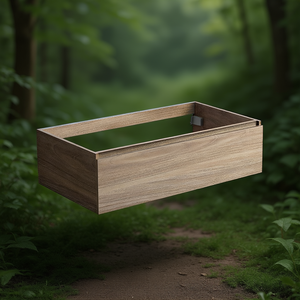 Mobile Bagno Sospeso con Lavabo e 1 Cassetto 90x25x50 cm Rovere Naturale Koricini Vieste - Product Image 3
