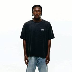 Haute qualité poids lourd 100% coton couleur unie Streetwear t-shirts grande taille goutte épaule hommes T-Shirts - Product Image 1