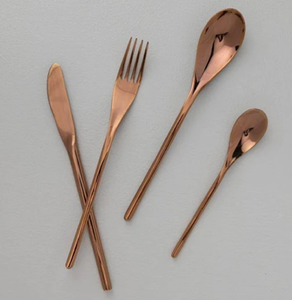 Juego de Cubiertos de Acero Inoxidable con Mango Marmoleado, Cubiertos de Calidad de Restaurante, Utensilios Elegantes, Diseño Minimalista Ecológico Personalizado - Product Image 3