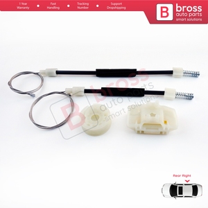 Juego de Reparación de Elevalunas Eléctrico BWR5376, Puerta Trasera Derecha para Leon MK2 1P 1P1 2005-2012 5 Puertas HB 1P0839462A - Product Image 2