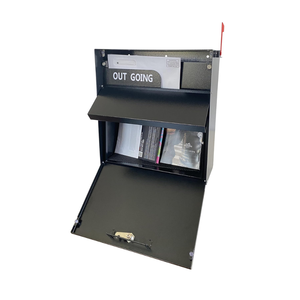 ตัวล็อคกล่องจดหมายเหล็กชุบสังกะสีแขวนผนังสไตล์ทันสมัยโรงนาที่ทนทานต่อสภาพอากาศ - Product Image 2