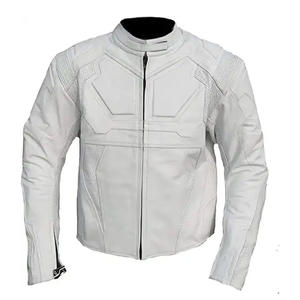 Chaquetas de Motociclista de Cuero para Hombre, Estilo Urbano, Cierre de Cremallera, Transpirables, Resistentes al Viento, de Secado Rápido, Calidad Premium, Todas las Tallas - Product Image 1