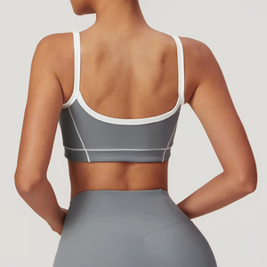 Summer <b>Women's</b> <b>Plus</b> <b>Size</b> Sports Bra High Strength <b>Tight</b> Medium Support Quick Drying Breathable Lightweight Yoga Gym Front Logo - Product Image 5