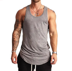 New Arrival Solid Color Pure Cotton Casual <b>Men's</b> Tank Top Quick Dry Breathable High Quality - Product Image 6